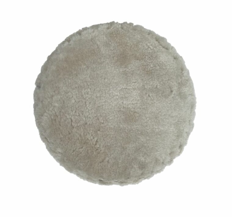 Shearling Drum Ottoman - Image 2