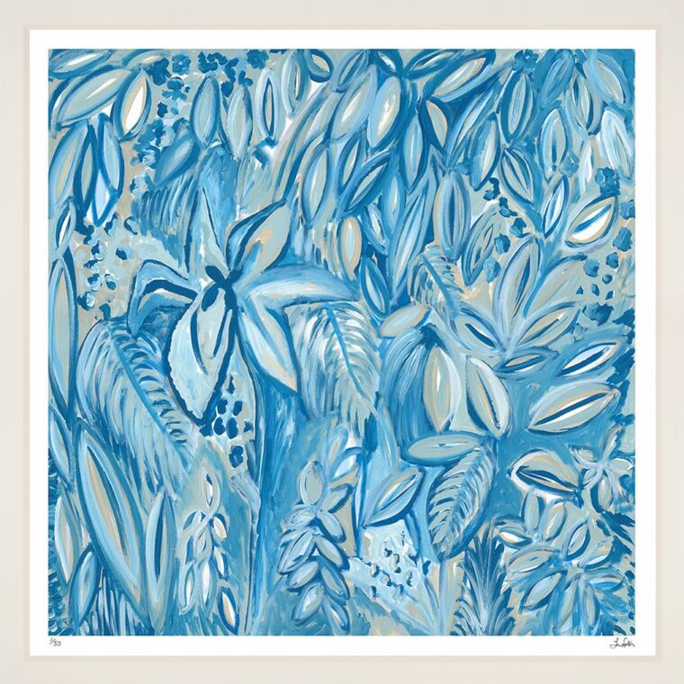 Blue Garden Reproduction Print