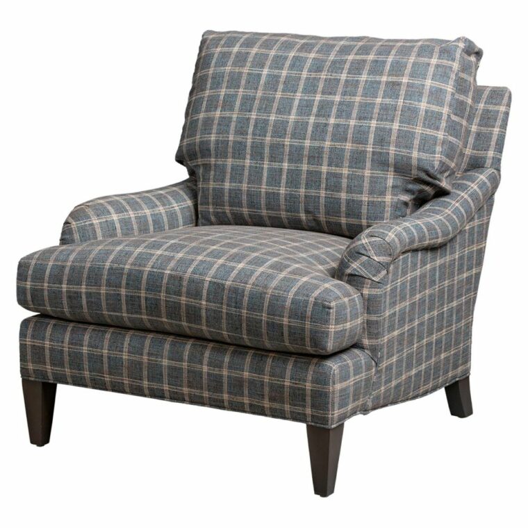 Amherst Plaid Club Chair