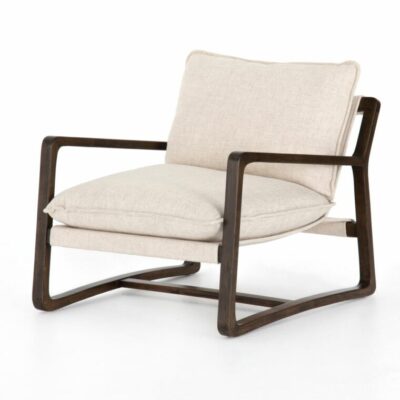Sling Chair in Pewter Cotton