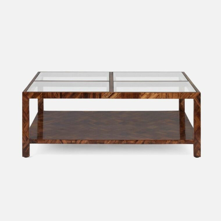 Square Banana Bark Coffee Table - Image 2