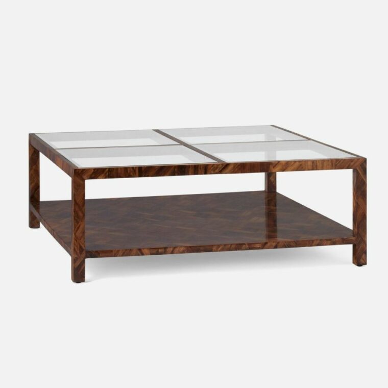 Square Banana Bark Coffee Table