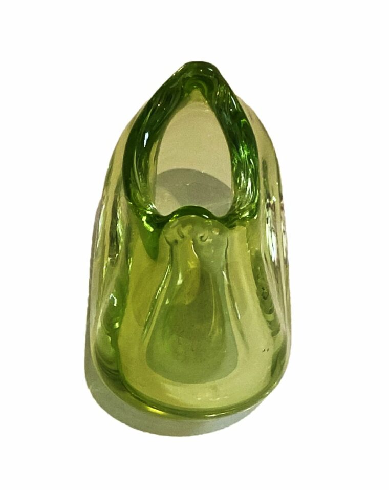 Vintage Murano Acid Green Vase Mecox Gardens
