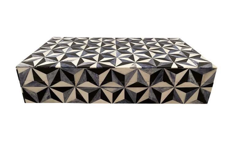 Inlaid Blue, Black and Ivory Boxes