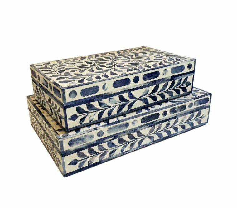 Floral Bone Boxes