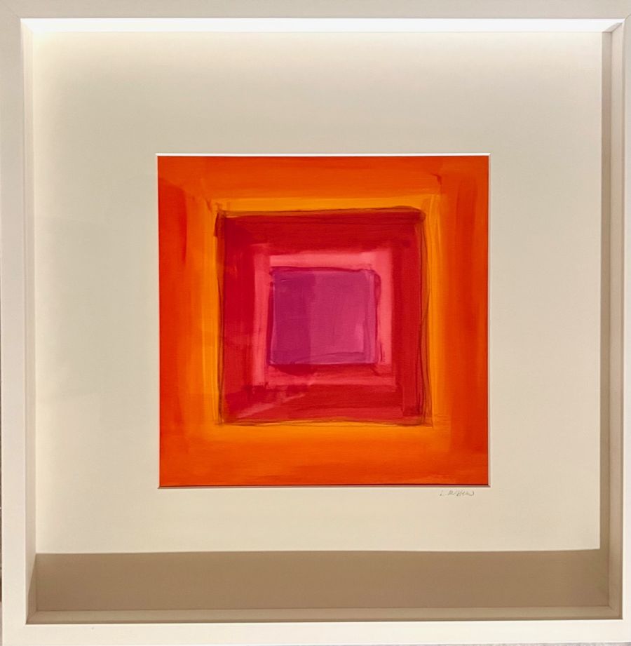 Colorblock Flame Rouge Magenta V Original Art