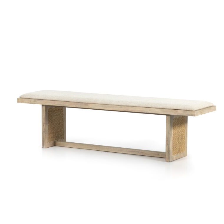 Rita Dining Bench with Cane Panels - Image 3