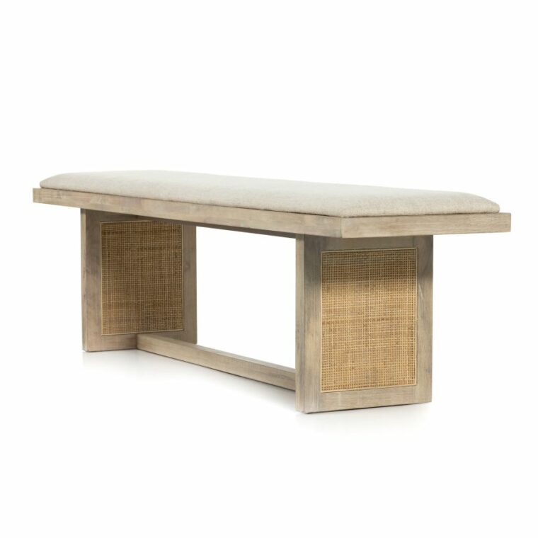 Rita Dining Bench with Cane Panels - Image 4