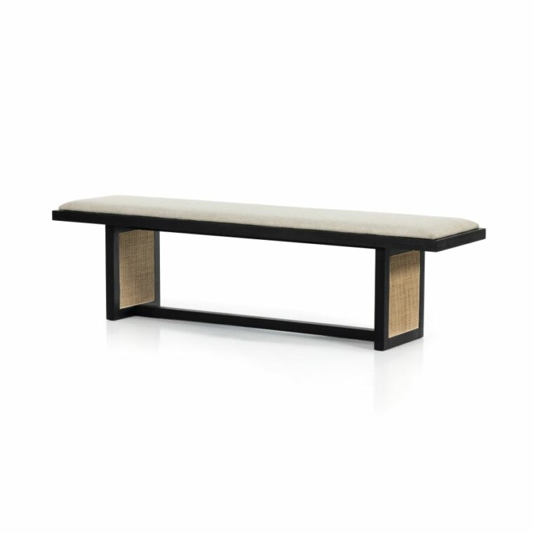 Rita Dining Bench with Cane Panels