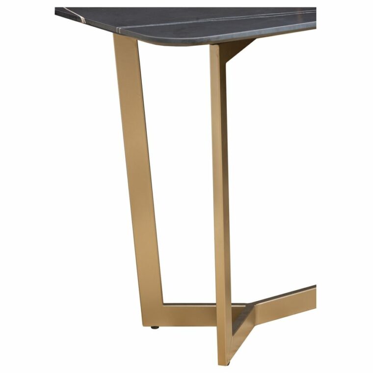 Santini Console Table with Noir Stone Top - Image 3