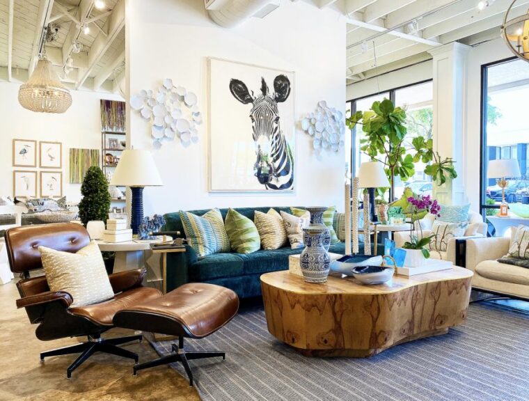 Medium Query Abstract Burlwood Coffee Table - Image 3