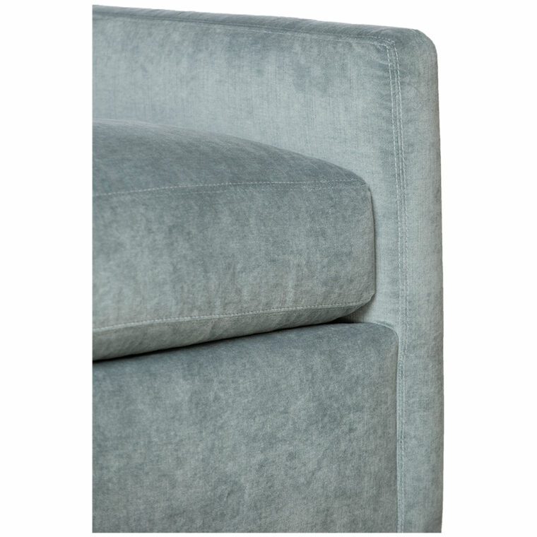 Caden Chair Upholstered in Blue Sage Velvet