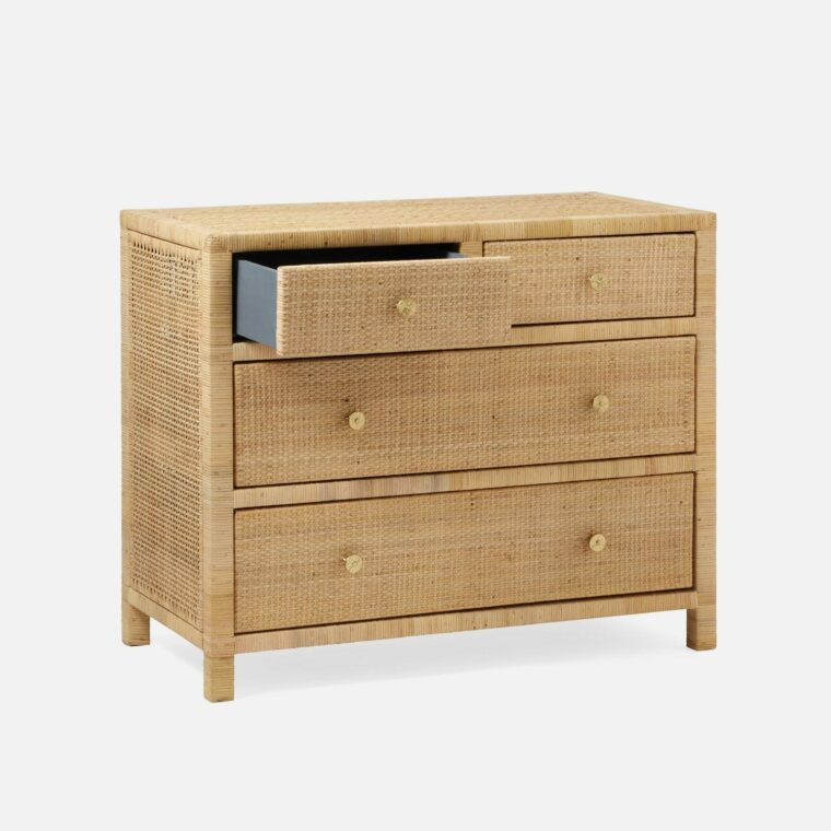 Extra Small Single Dresser in Wrapped Peeled Rattan - Image 3