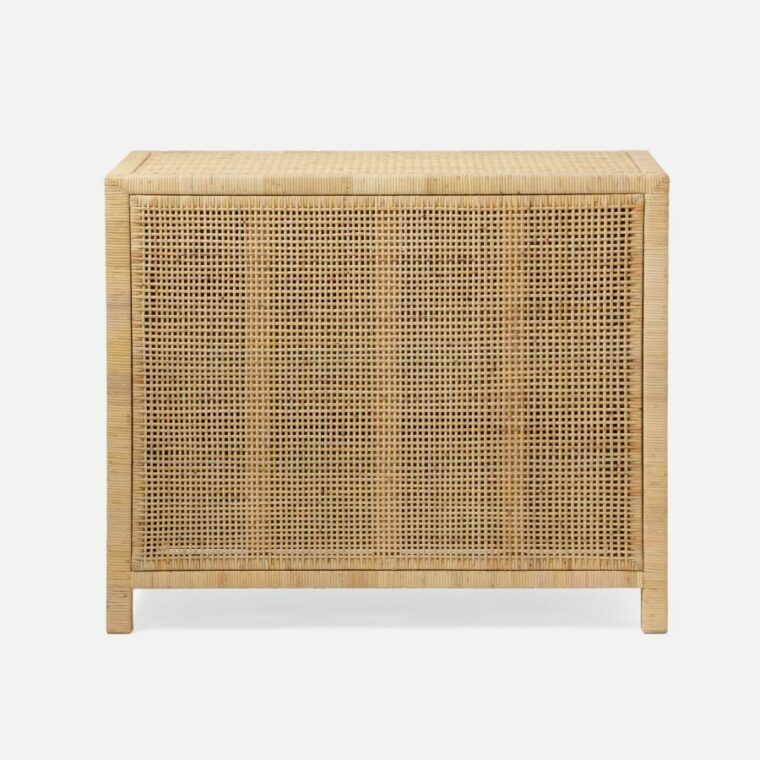 Extra Small Single Dresser in Wrapped Peeled Rattan - Image 4