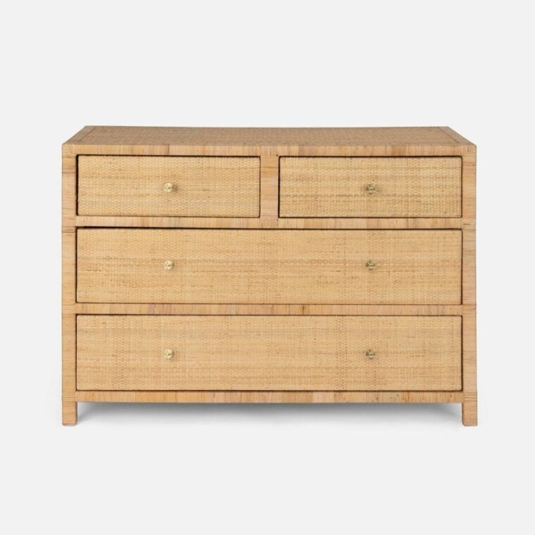 Single Dresser in Wrapped Peeled Rattan