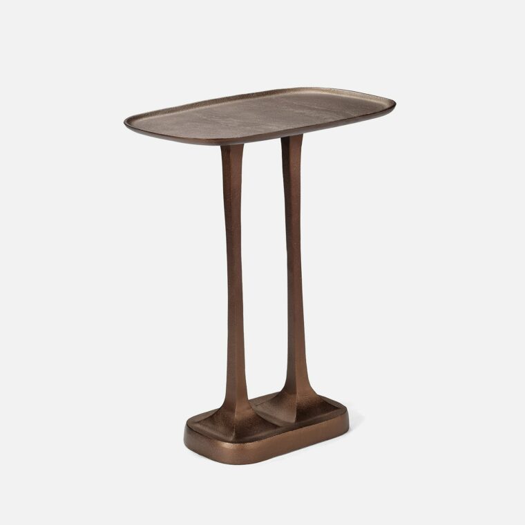 Brenna Accent Table in Antiqued Silver Metal - Image 9