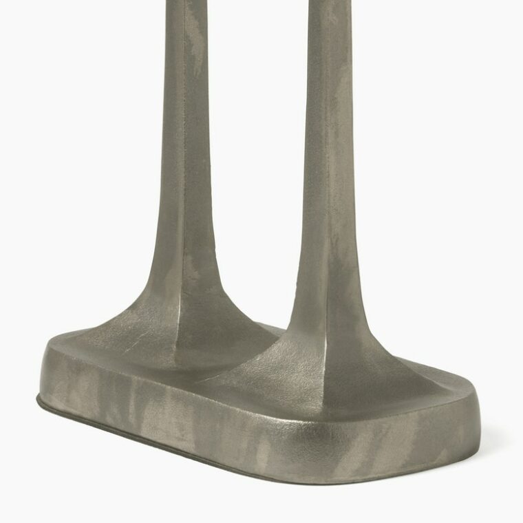 Brenna Accent Table in Antiqued Silver Metal - Image 7