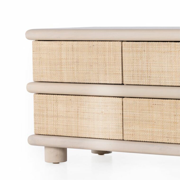 Light Mango Wood and Cane Media Console - Image 3