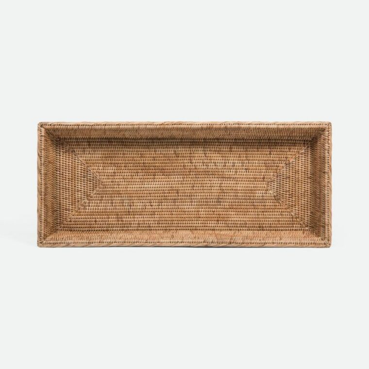 Tray Topped Rattan Console  - Image 4
