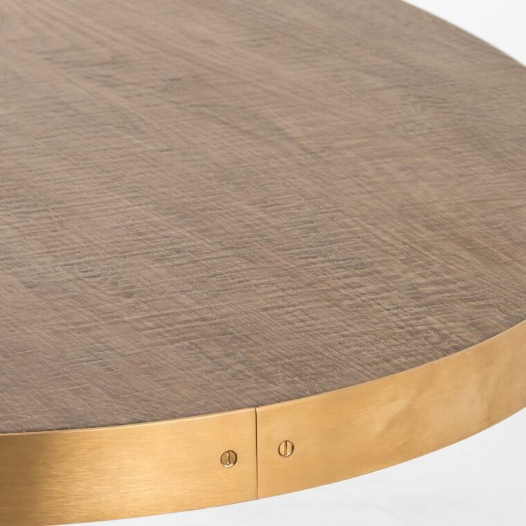 Small Oval Grey Iron Tulip Base Dining Table - Image 6