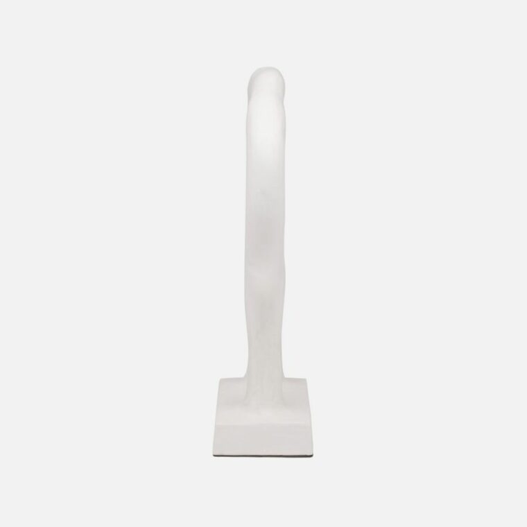 White Resin Circular Sculpture - Image 9