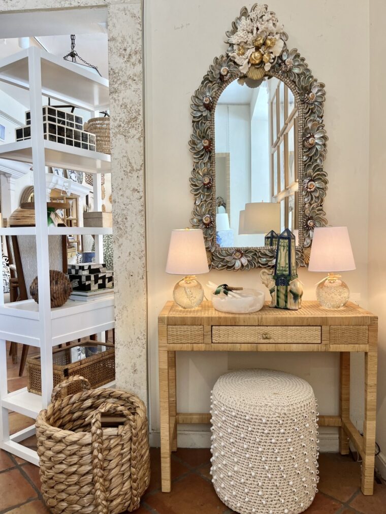 Olivia Hand Crafted Shell Mirror