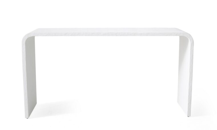 White Gesso Console Table - Image 2
