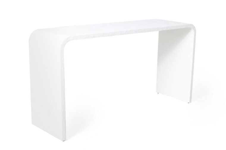 White Gesso Console Table