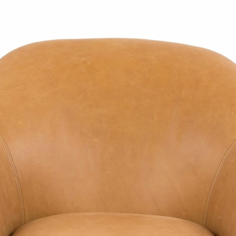 Kent Mid-Century Style Leather Chair - Image 5