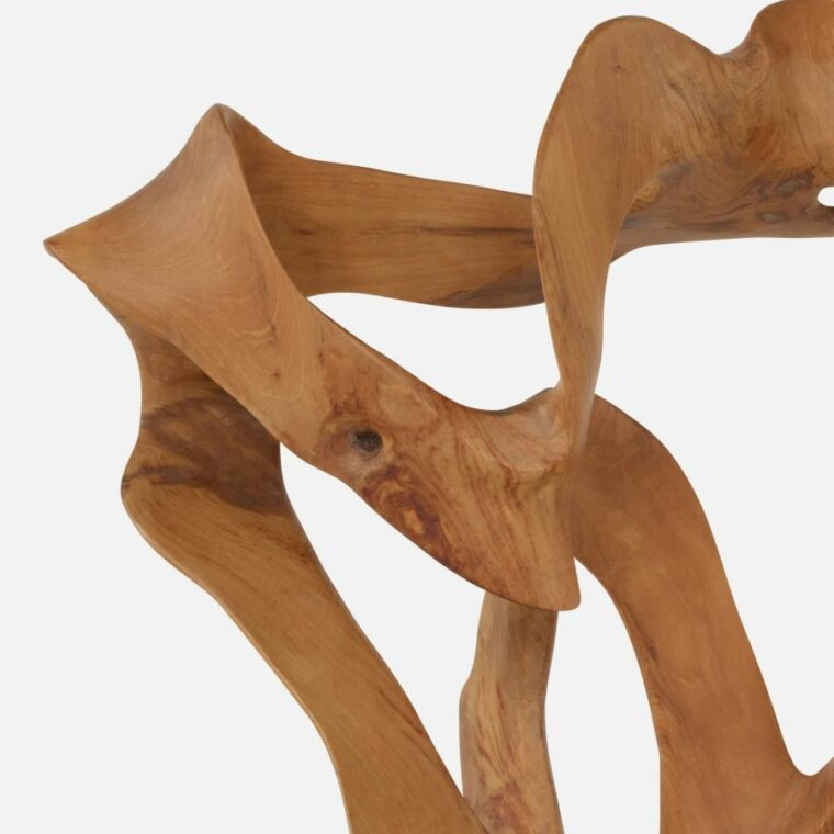 Small Natural Teak Sculpture - Image 4