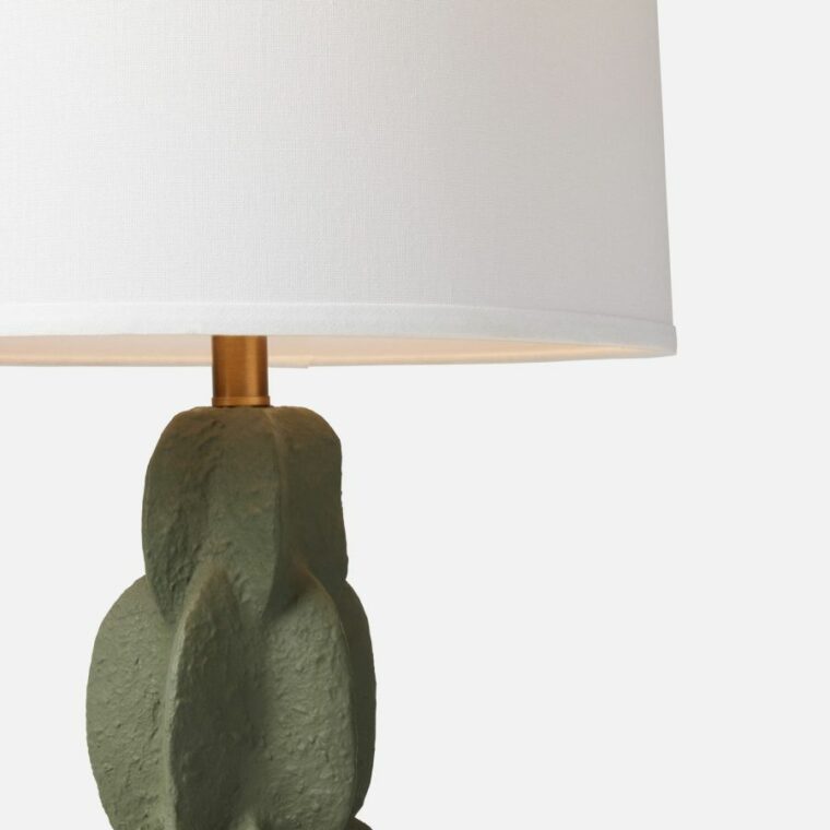 Interlocking Half Moon Textured Resin Lamp - Image 3