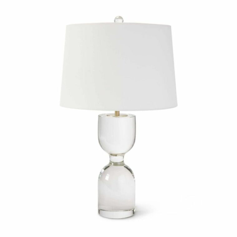 Hourglass Solid Crystal Lamp