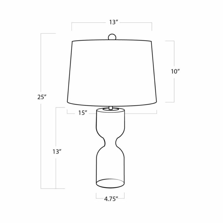 Hourglass Solid Crystal Lamp - Image 5