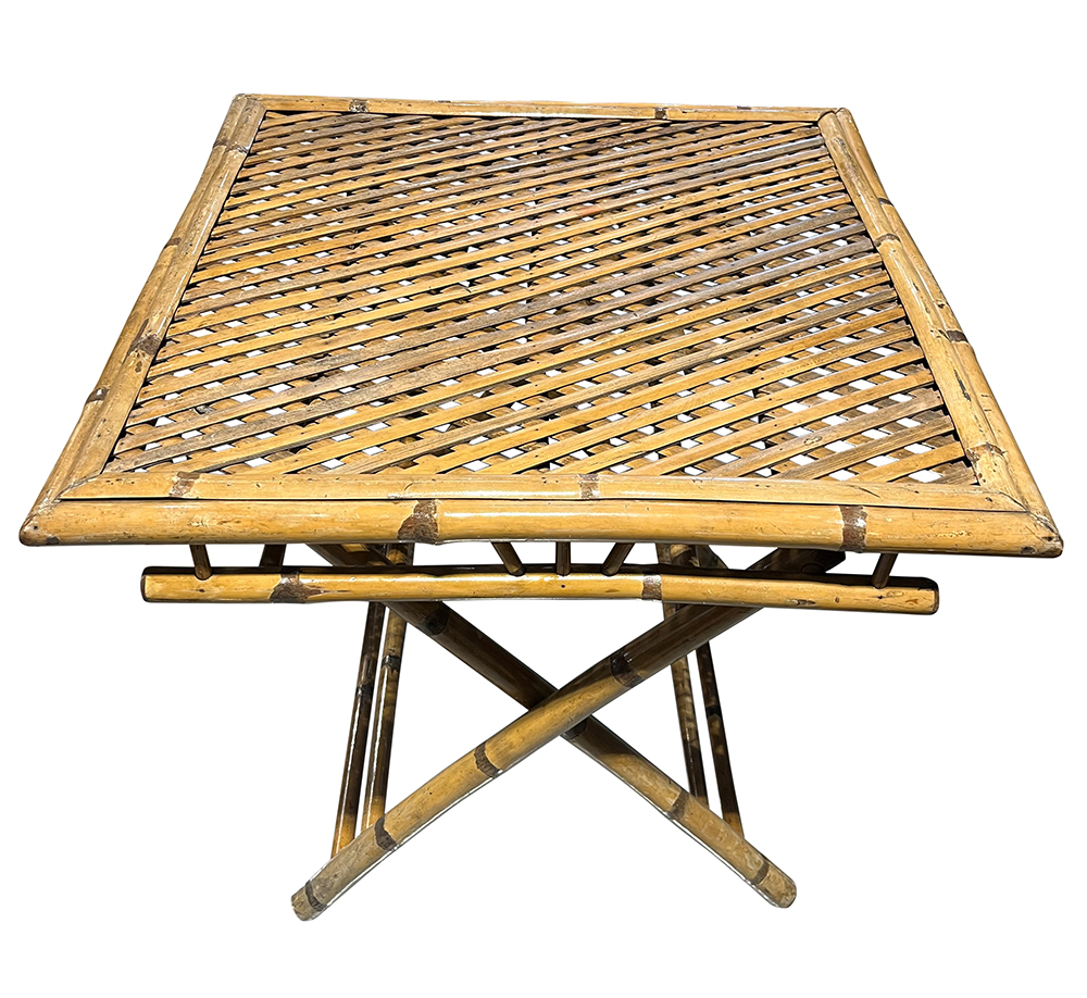 Rattan Foldable Tray Table - Mecox Gardens