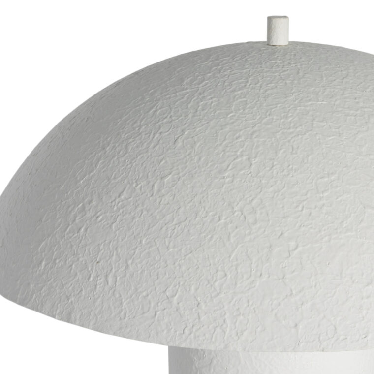 Mushroom Shaped White Plaster Lamp