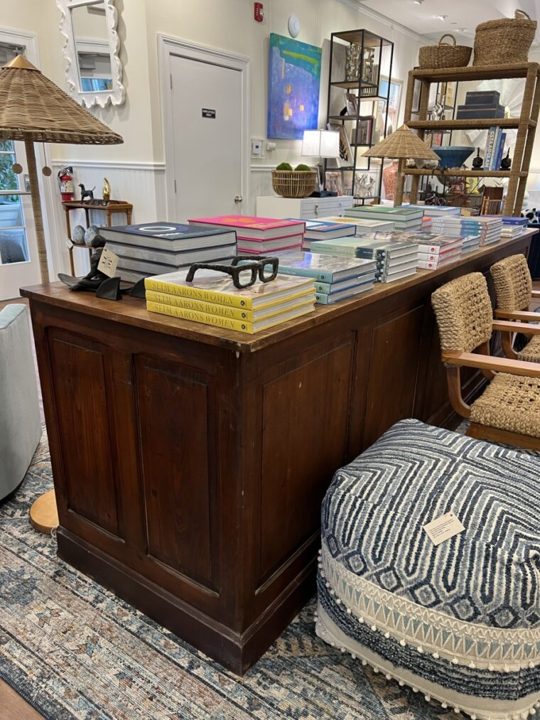 Large Antique French Wood Store Buffet