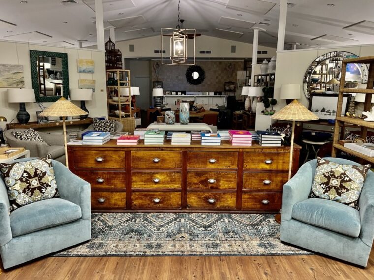 Large Antique French Wood Store Buffet