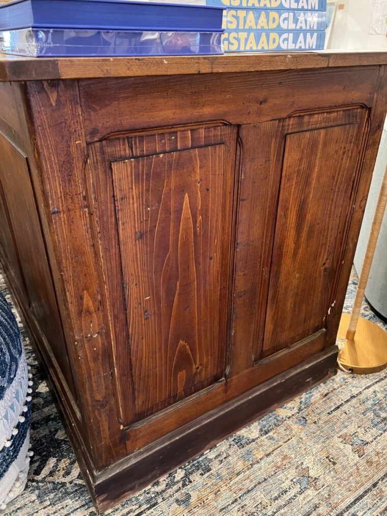 Large Antique French Wood Store Buffet