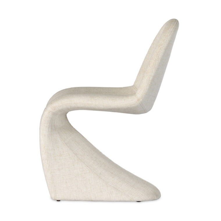 Linen S Curve Dining Chair