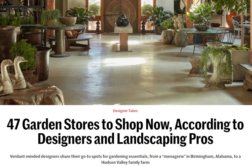 Mecox Featured in ADPRO's 47 Garden Stores to Shop Now
