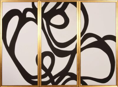 Limitless Abstract Triptych Reproduction Art