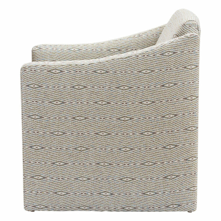 Melton Geometric Fabric Chair