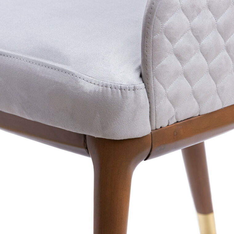 Bria Quilted Back Dining Arm Chair