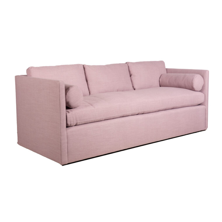 Classic Pale Pink Tuxedo Sofa