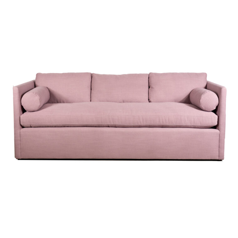 Classic Pale Pink Tuxedo Sofa