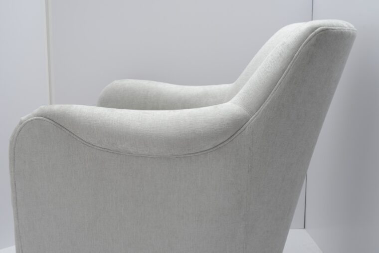 Swivel Chair Upholstered in Haze Fabric