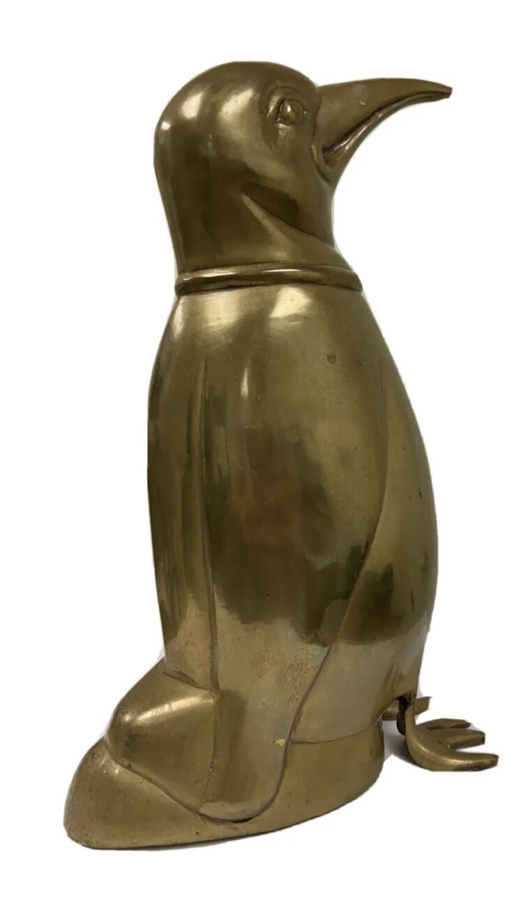 Vintage Mid-Century Brass Penguin