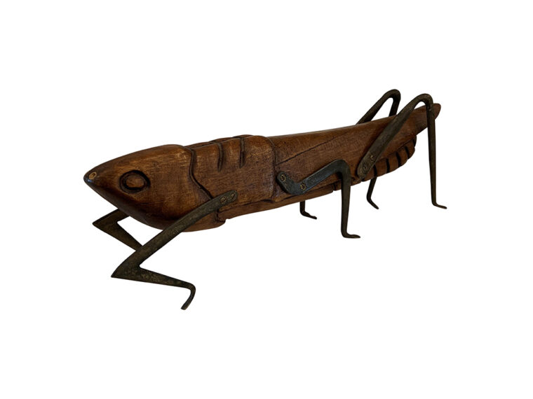 Vintage Grasshopper Sculpture
