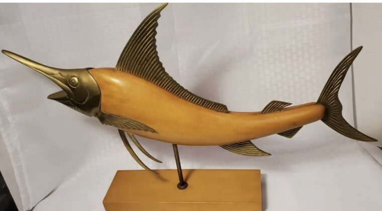 Vintage Mid-Century Modern Marlin Sculpture