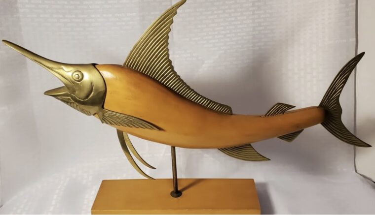 Vintage Mid-Century Modern Marlin Sculpture